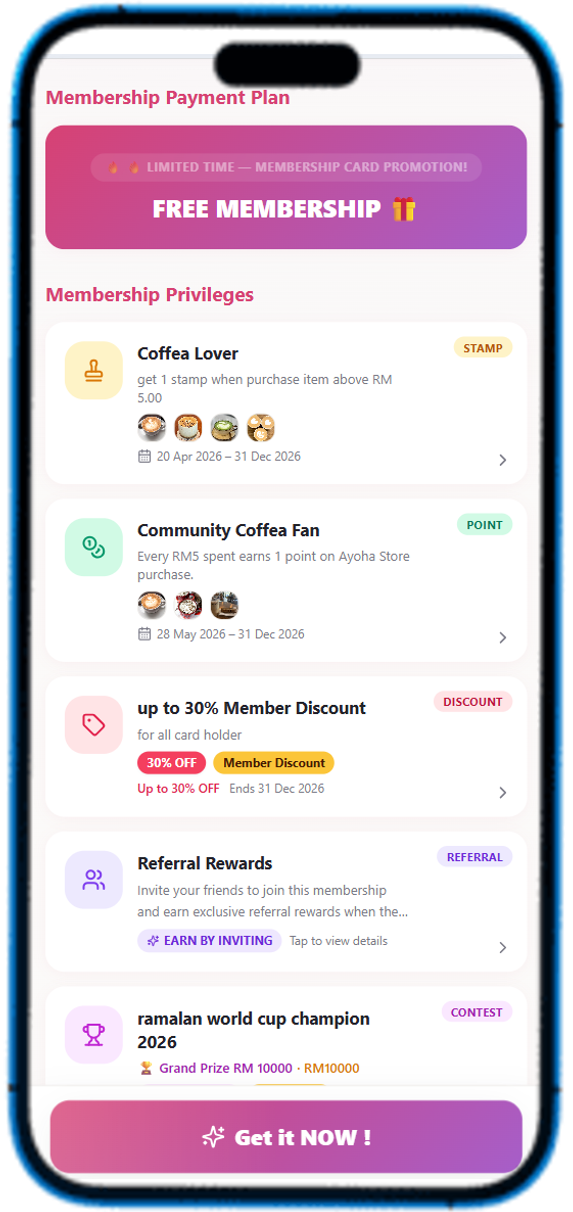 Ayoha Engage membership benefits